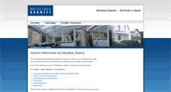 Desktop Screenshot of metallbau-radnitz.de