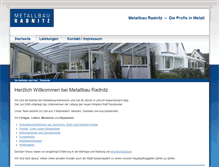 Tablet Screenshot of metallbau-radnitz.de